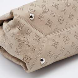 Pre Owned Louis Vuitton Galet Monogram Mahina Leather Sevres Bag