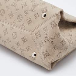 Pre Owned Louis Vuitton Galet Monogram Mahina Leather Sevres Bag
