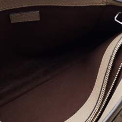 Pre Owned Louis Vuitton Galet Monogram Mahina Leather Sevres Bag