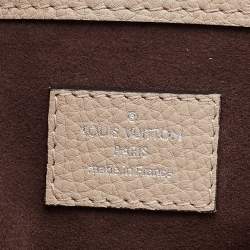 Pre Owned Louis Vuitton Galet Monogram Mahina Leather Sevres Bag