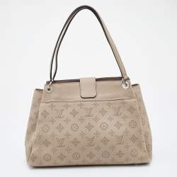 Pre Owned Louis Vuitton Galet Monogram Mahina Leather Sevres Bag