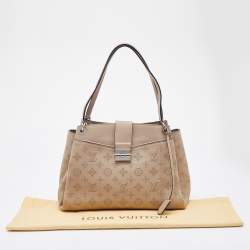Pre Owned Louis Vuitton Galet Monogram Mahina Leather Sevres Bag