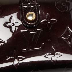 مملوكة مسبقًا Louis Vuitton Amarante Monogram Vernis Leather French Purse Wallet