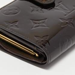 مملوكة مسبقًا Louis Vuitton Amarante Monogram Vernis Leather French Purse Wallet