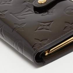 مملوكة مسبقًا Louis Vuitton Amarante Monogram Vernis Leather French Purse Wallet