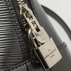 Pre Owned Louis Vuitton Anthracite Nacre Epi Leather Alma BB Bag