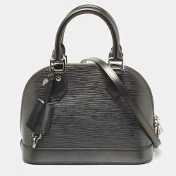 Pre Owned Louis Vuitton Anthracite Nacre Epi Leather Alma BB Bag