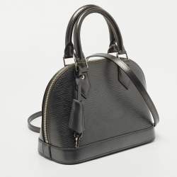 Pre Owned Louis Vuitton Anthracite Nacre Epi Leather Alma BB Bag