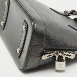 Pre Owned Louis Vuitton Anthracite Nacre Epi Leather Alma BB Bag