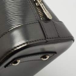 Pre Owned Louis Vuitton Anthracite Nacre Epi Leather Alma BB Bag