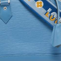 Pre Owned Louis Vuitton Cyan Epi Leather Alma BB Bag