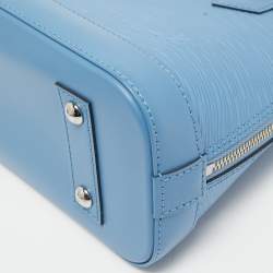Pre Owned Louis Vuitton Cyan Epi Leather Alma BB Bag