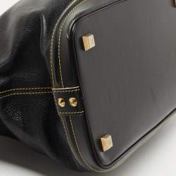 مملوكة مسبقًا Louis Vuitton Black Suhali Leather Lockit MM Bag 