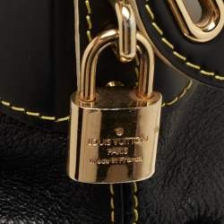 مملوكة مسبقًا Louis Vuitton Black Suhali Leather Lockit MM Bag 