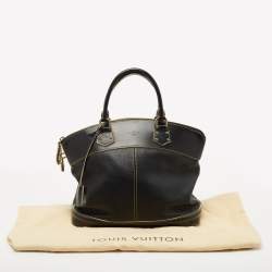 مملوكة مسبقًا Louis Vuitton Black Suhali Leather Lockit MM Bag 