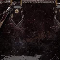 Pre Owned Louis Vuitton Amarante Monogram Vernis Leather Alma PM Bag