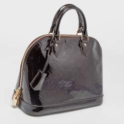 Pre Owned Louis Vuitton Amarante Monogram Vernis Leather Alma PM Bag