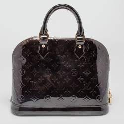 Pre Owned Louis Vuitton Amarante Monogram Vernis Leather Alma PM Bag