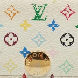 Louis Vuitton White Monogram Multicolore Canvas Sarah Wallet