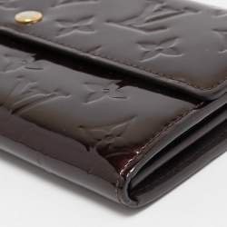 Louis Vuitton Amarante Monogram Vernis Sarah Wallet