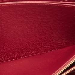 Louis Vuitton Red Ostrich Zippy Wallet