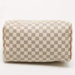 Pre Owned Louis Vuitton Damier Azur Canvas Speedy 30 Bag