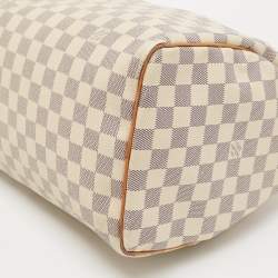 Pre Owned Louis Vuitton Damier Azur Canvas Speedy 30 Bag