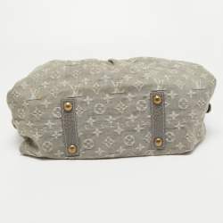 Pre Owned Louis Vuitton Monogram Denim Neo Cabby MM Bag