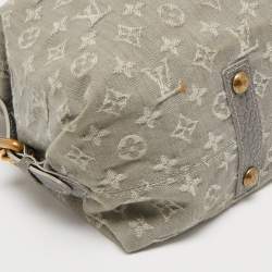 Pre Owned Louis Vuitton Monogram Denim Neo Cabby MM Bag