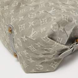 Pre Owned Louis Vuitton Monogram Denim Neo Cabby MM Bag