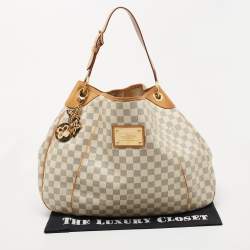 Pre Owned Louis Vuitton Damier Azur Canvas Galliera GM Bag