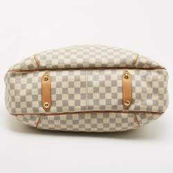 Pre Owned Louis Vuitton Damier Azur Canvas Galliera GM Bag