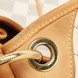 Pre Owned Louis Vuitton Damier Azur Canvas Galliera GM Bag