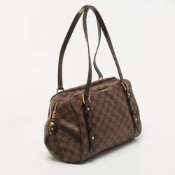 Pre Owned Louis Vuitton Damier Ebene Canvas Rivington GM Bag