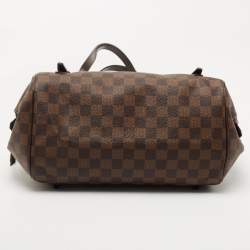 Pre Owned Louis Vuitton Damier Ebene Canvas Rivington GM Bag