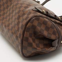 Pre Owned Louis Vuitton Damier Ebene Canvas Rivington GM Bag