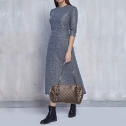 Pre Owned Louis Vuitton Damier Ebene Canvas Rivington GM Bag