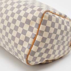 Pre Owned Louis Vuitton Damier Azur Canvas Speedy 30 Bag