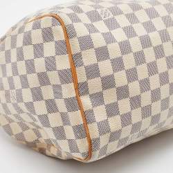 Pre Owned Louis Vuitton Damier Azur Canvas Speedy 30 Bag