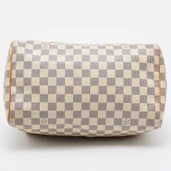 Pre Owned Louis Vuitton Damier Azur Canvas Speedy 30 Bag