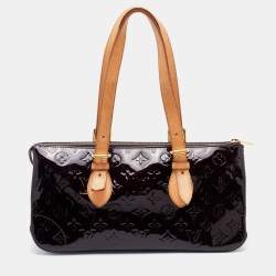 Pre Owned Louis Vuitton Amarante Monogram Vernis Leather Rosewood Avenue Bag