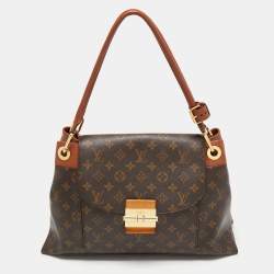 LOUIS VUITTON Olympe Monogram Canvas Satchel Shoulder Bag Camel-US