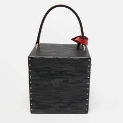 Pre Owned Louis Vuitton Black Epi Leather Bleecker Box Bag