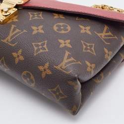 Pre Owned Louis Vuitton Aurore Monogram Canvas Pallas Chain Bag