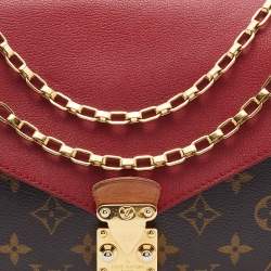 Pre Owned Louis Vuitton Aurore Monogram Canvas Pallas Chain Bag