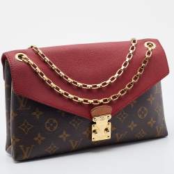 Pre Owned Louis Vuitton Aurore Monogram Canvas Pallas Chain Bag