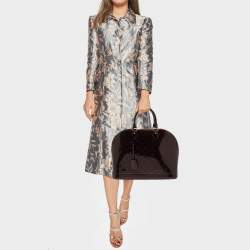 Pre Owned Louis Vuitton Amarante Monogram Vernis Alma GM Bag