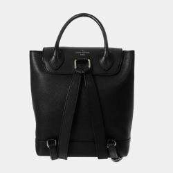 Pre Owned Louis Vuitton Lockme Backpack Backpack in Black Leather