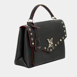 Louis Vuitton Black Leather Lockme Rivets Embellished PM Shoulder Bag Louis  Vuitton