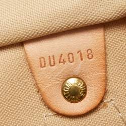 Pre Owned Louis Vuitton Damier Azure Canvas Speedy 35 bag